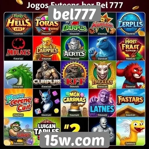 Comparativo de jogos populares no bel777